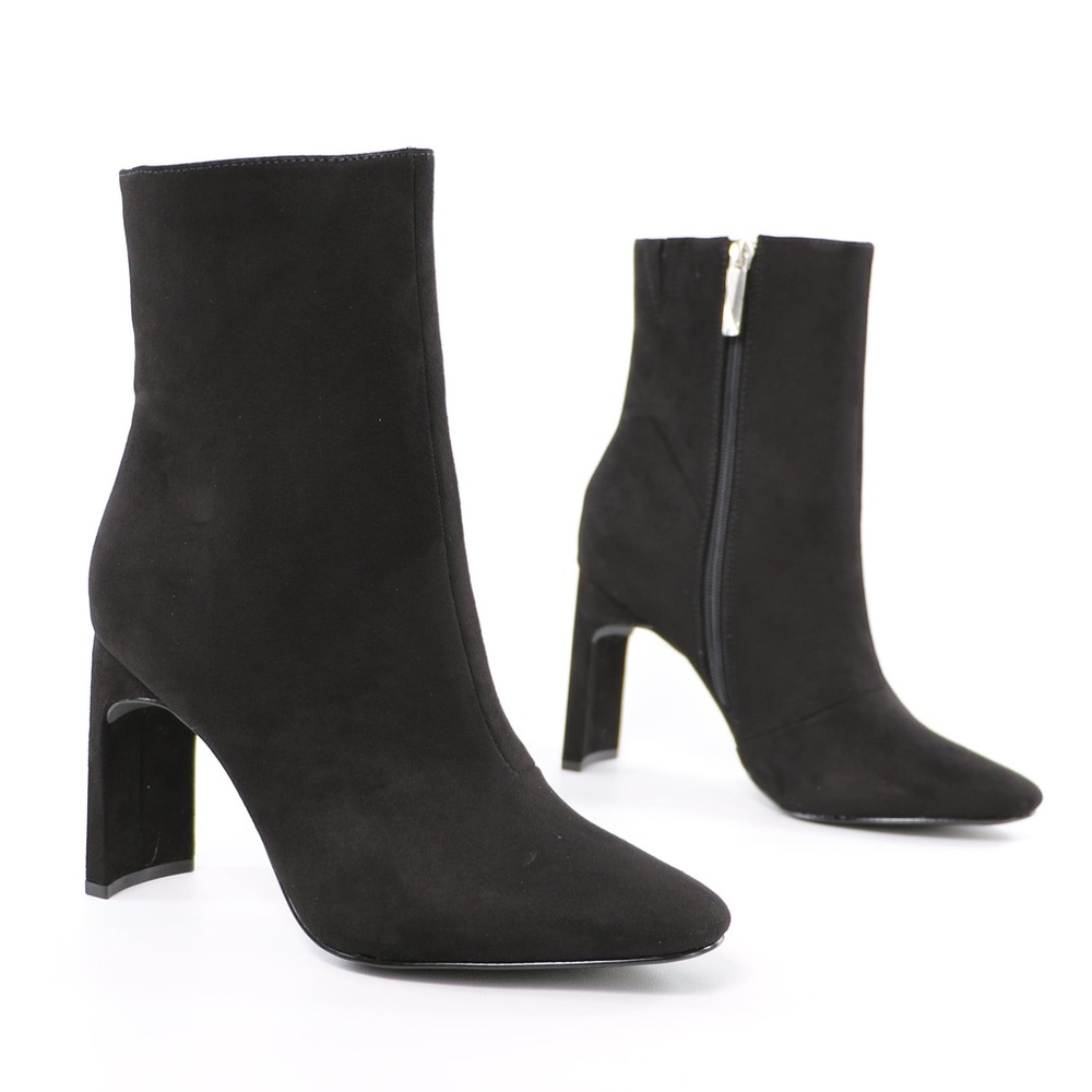 NWT Black Heeled Ankle Boot